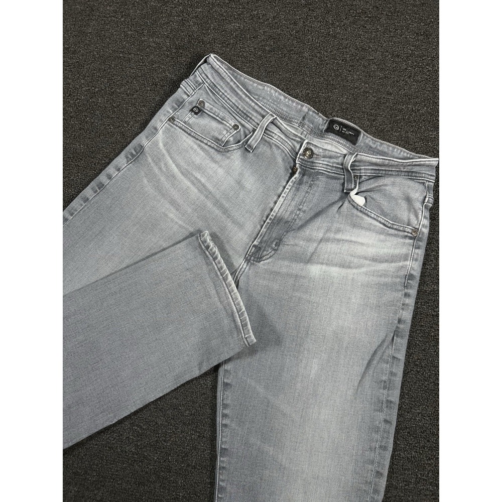 Adriano Goldschmied The Everett Slim Straight Jeans Men 34x34 (Fit 33x34) Gray